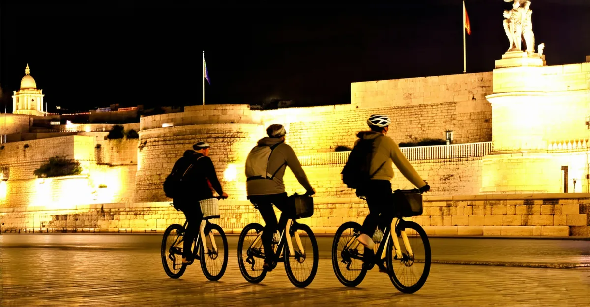 Valletta Night Cycling Tours 2025: Explore by Moonlight